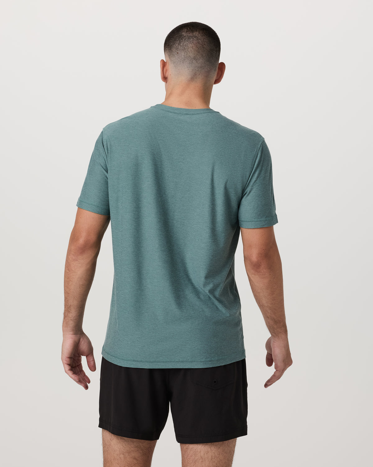 Strato Tech Tee Men's Bluegrass Heather T-Shirt - Vuori