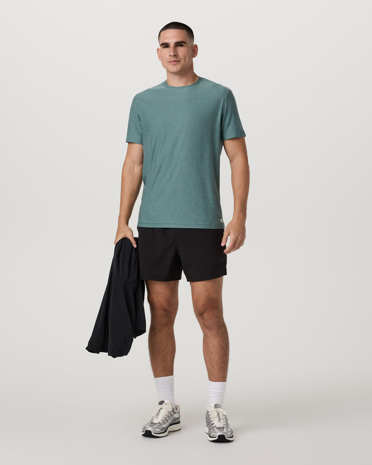 Strato Tech Tee Men's Bluegrass Heather T-Shirt - Vuori