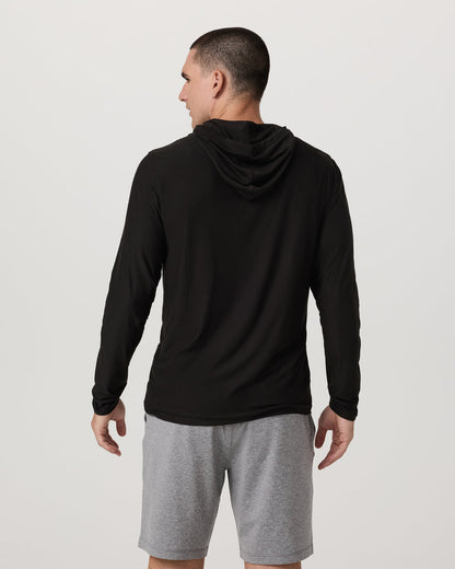 Strato Tech Hoodie Men's Black Long Sleeve Hoodie - Vuori