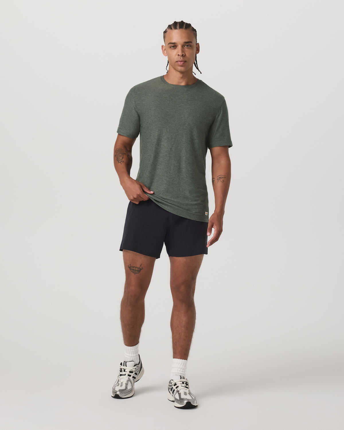 Strato Tech Tee Men's River Rock Heather T-Shirt - Vuori