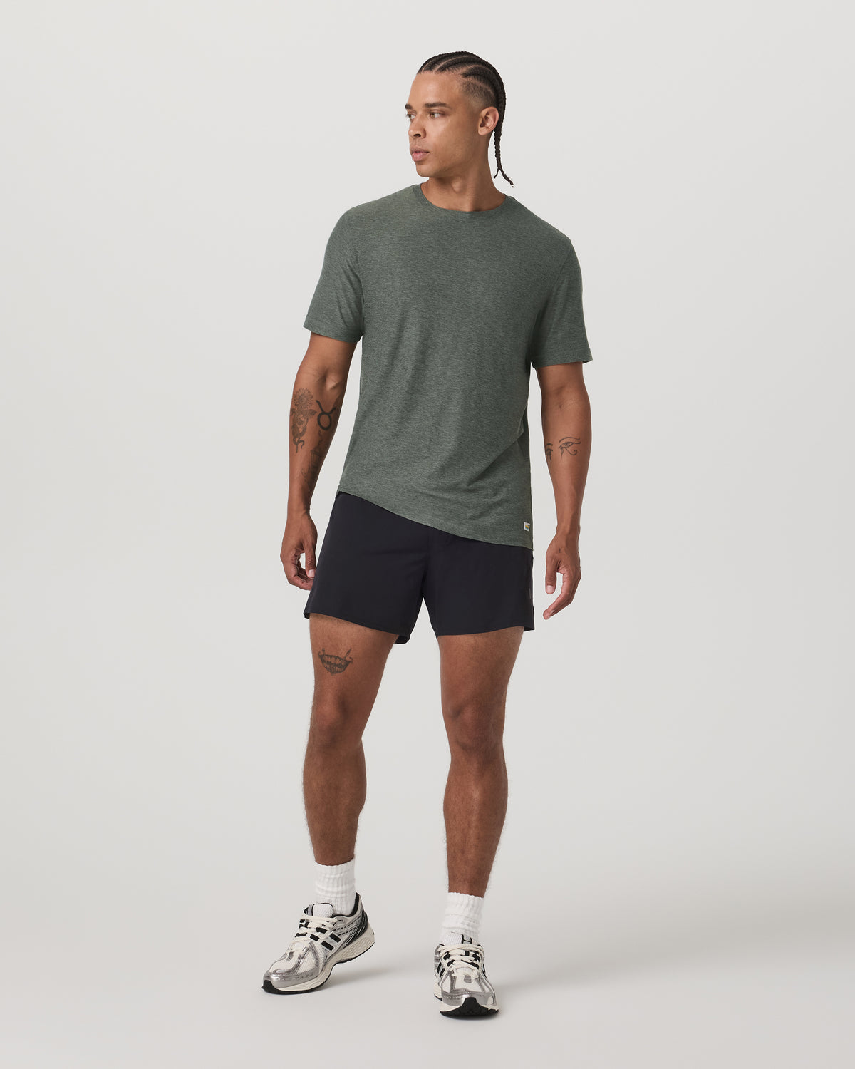 Strato Tech Tee Men's River Rock Heather T-Shirt - Vuori