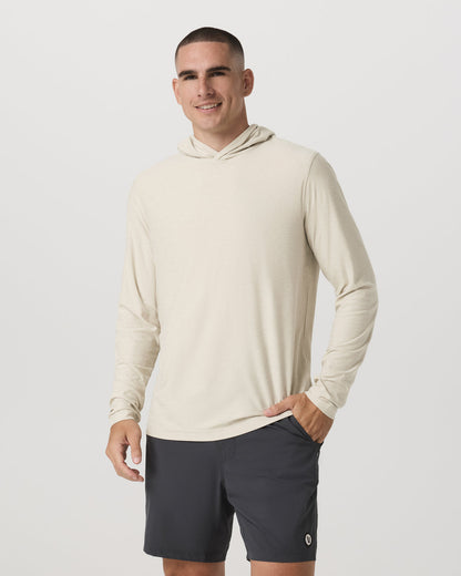 Strato Tech Hoodie Men's Mushroom Heather Hoodie - Vuori