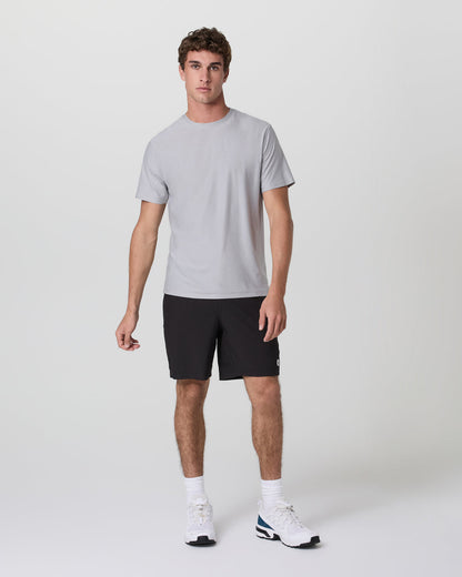 Strato Tech Tee Platinum White Tech Workout Shirt - Vuori