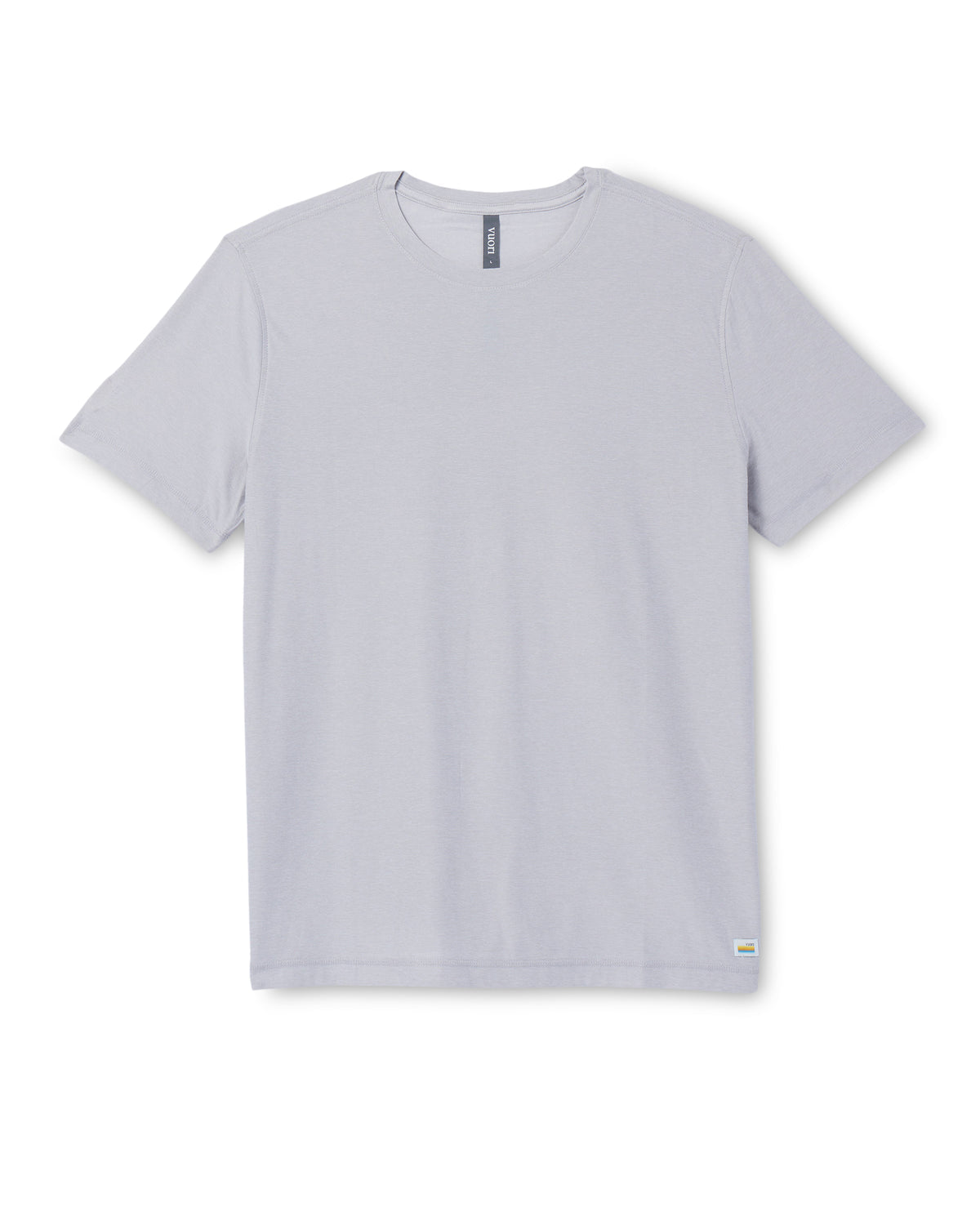 Strato Tech Tee Platinum White Tech Workout Shirt - Vuori