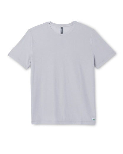 Strato Tech Tee Platinum White Tech Workout Shirt - Vuori