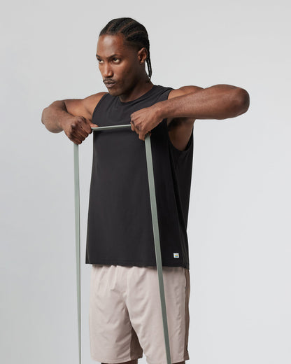 Strato Muscle Tee Men's Black Muscle Shirt - Vuori