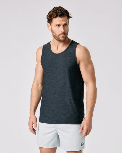 Strato Tech Tank Charcoal Heather - Vuori