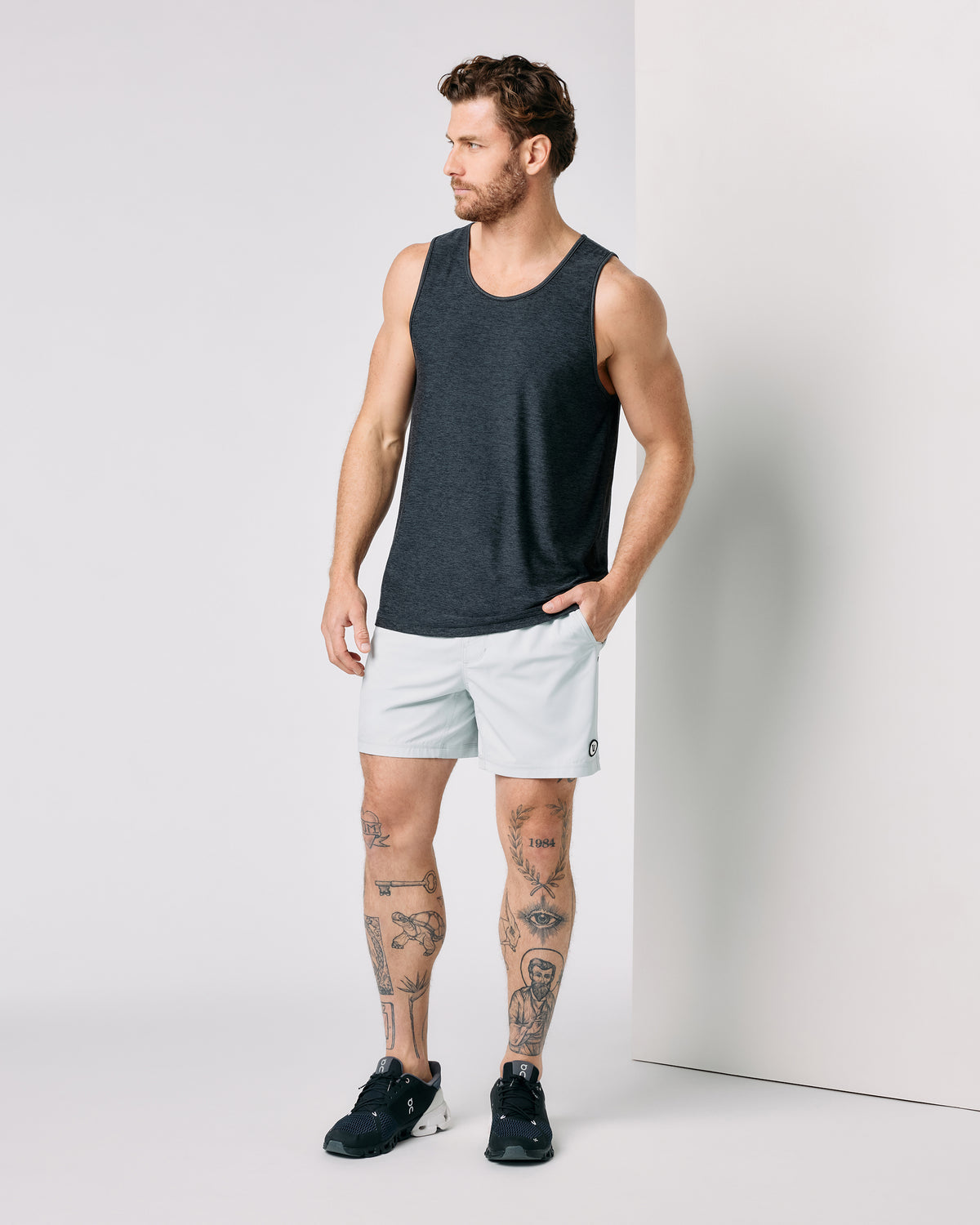 Strato Tech Tank Charcoal Heather - Vuori