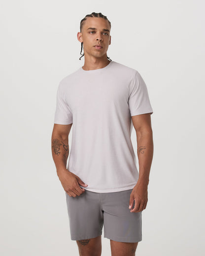 Strato Tech Tee Men's Thistle Heather Performance Shirt - Vuori