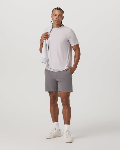 Strato Tech Tee Men's Thistle Heather Performance Shirt - Vuori