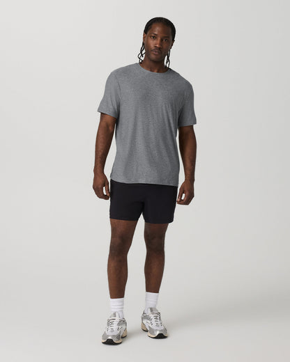 Short Sleeve Strato Tech Tee - Relaxed Fit Heather Grey - Vuori