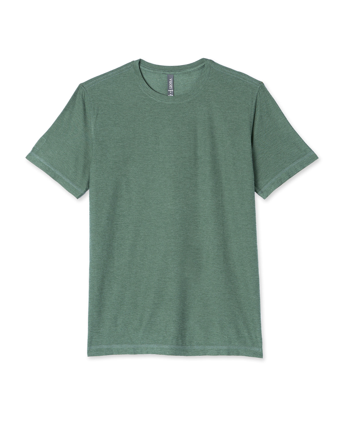Strato Tech Tee Men's Sea Pine Heather Workout Shirt - Vuori