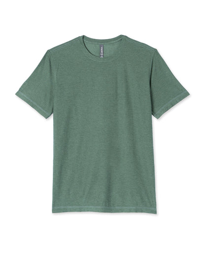 Strato Tech Tee Men's Sea Pine Heather Workout Shirt - Vuori