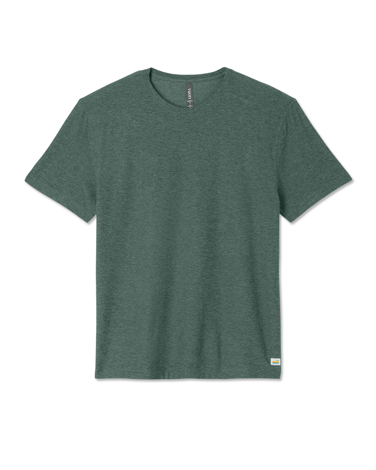 Short Sleeve Strato Tech Tee-Relaxed Fit Agate Green Heather - Vuori