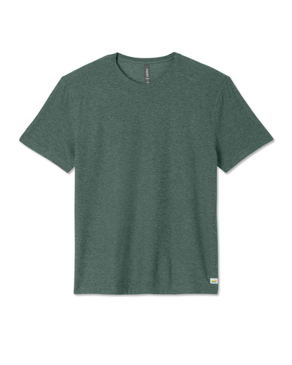 Short Sleeve Strato Tech Tee-Relaxed Fit Agate Green Heather - Vuori