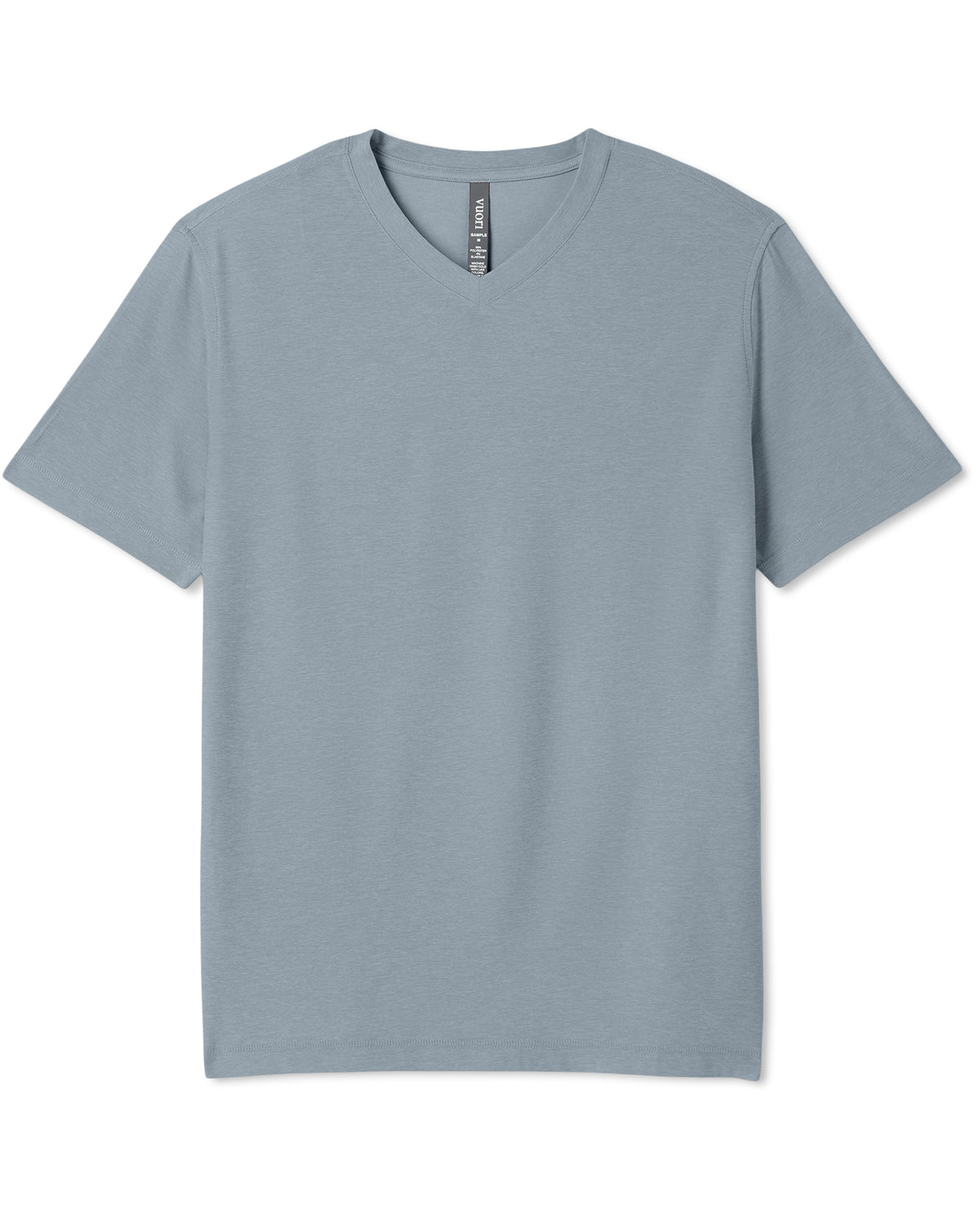 Strato Tech V-Neck Tee Men's Dusty Blue Heather Shirt - Vuori