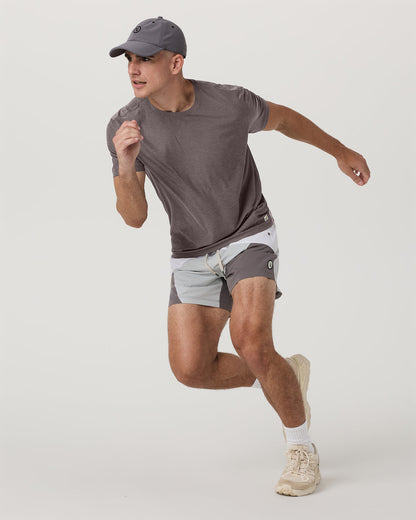 Strato Tech Tee Men's Huckleberry Heather T-Shirt - Vuori