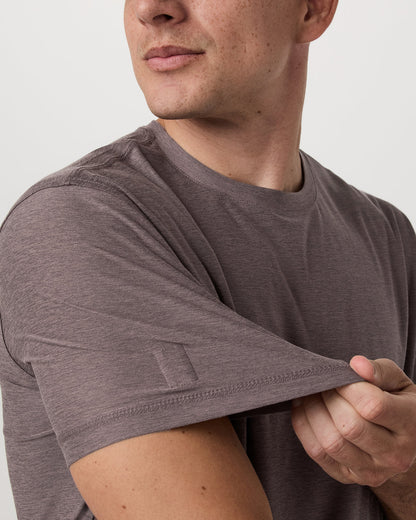 Strato Tech Tee Men's Huckleberry Heather T-Shirt - Vuori