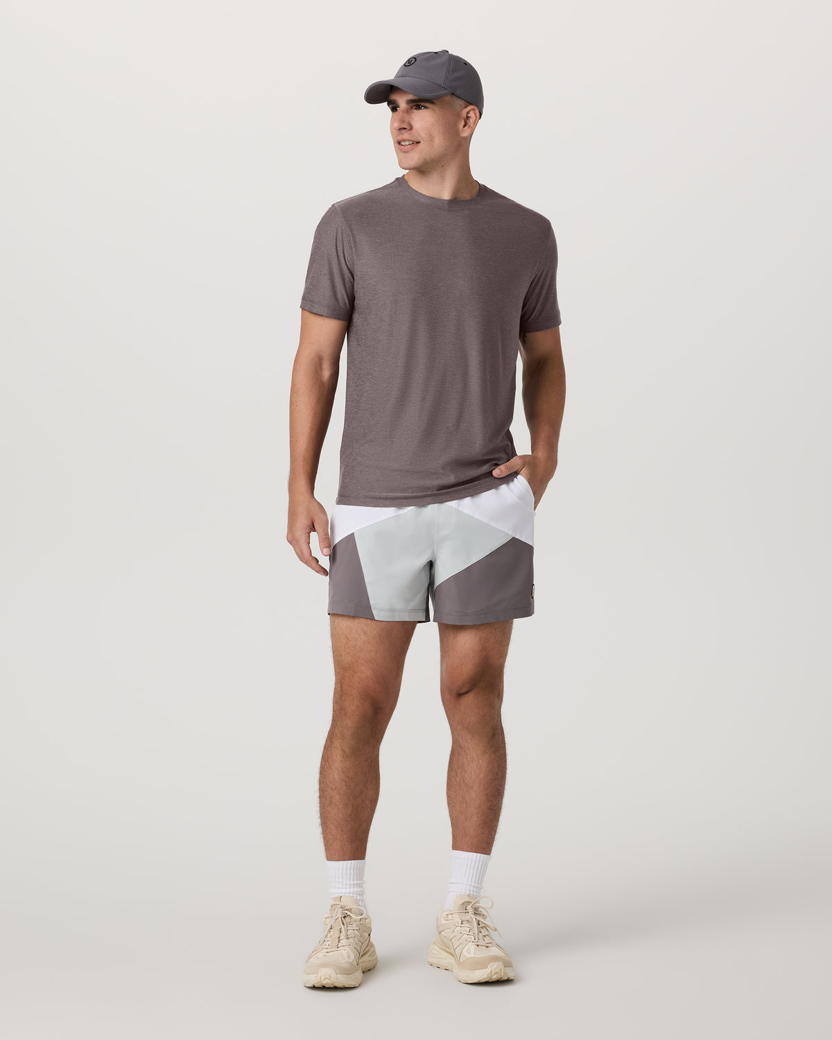 Strato Tech Tee Men's Huckleberry Heather T-Shirt - Vuori