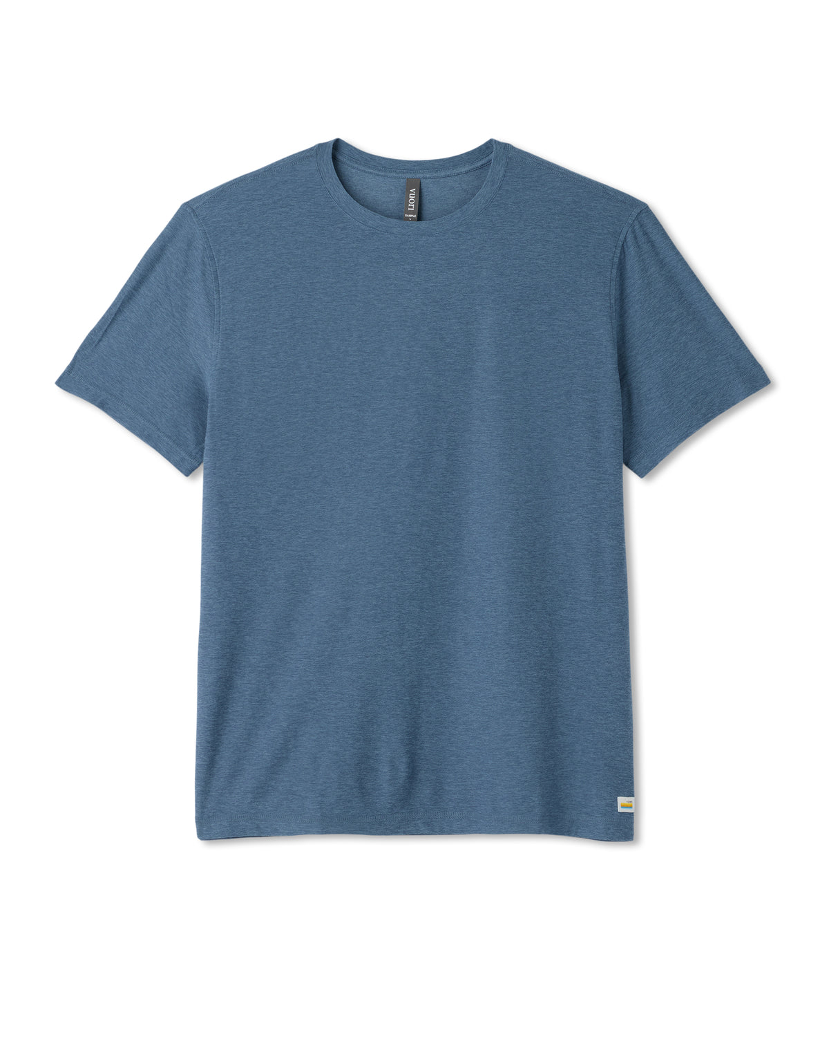 Strato Tech Tee Men's Pool Blue Workout Shirt - Vuori