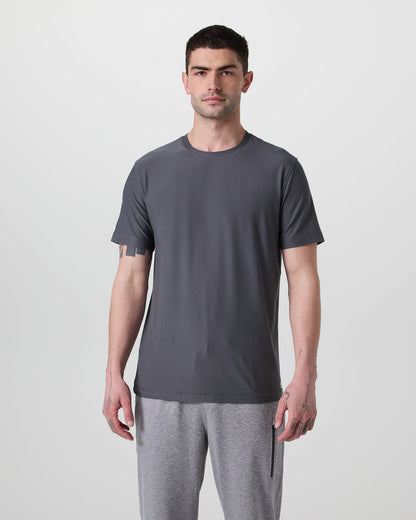 Strato Tech Tee Men's Moonlight Workout Shirt - Vuori