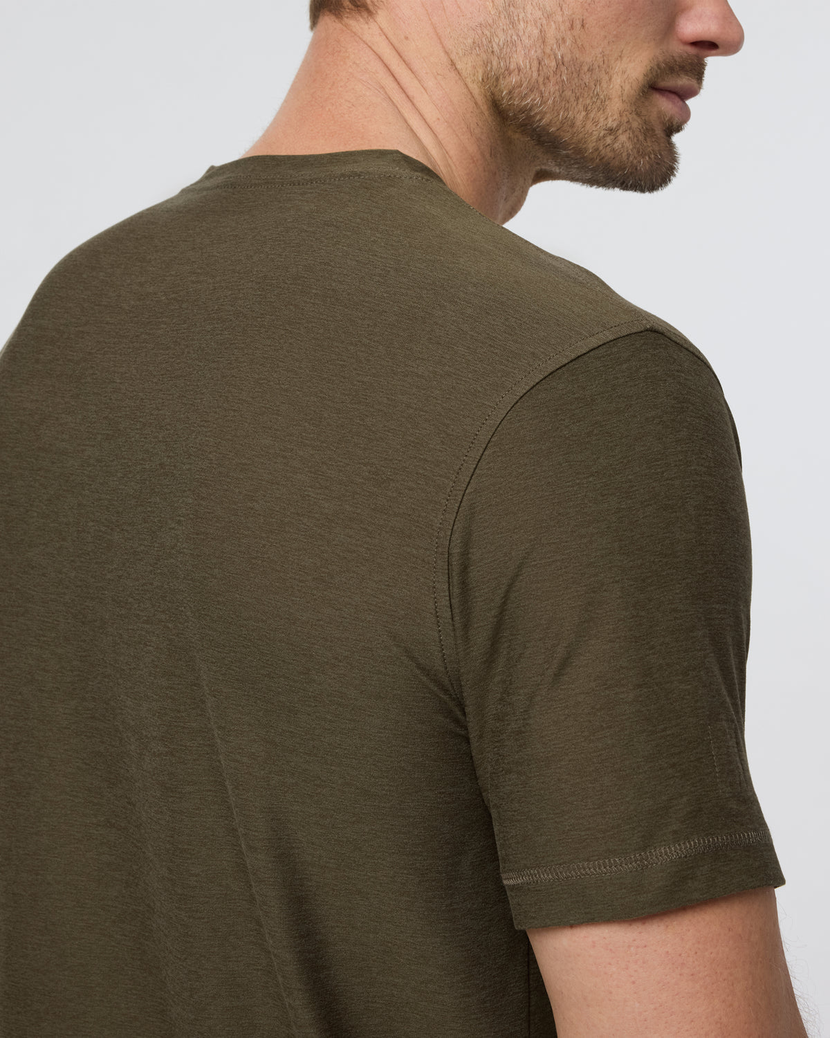 Strato Tech Tee Men's Moss Green Workout Shirt - Vuori