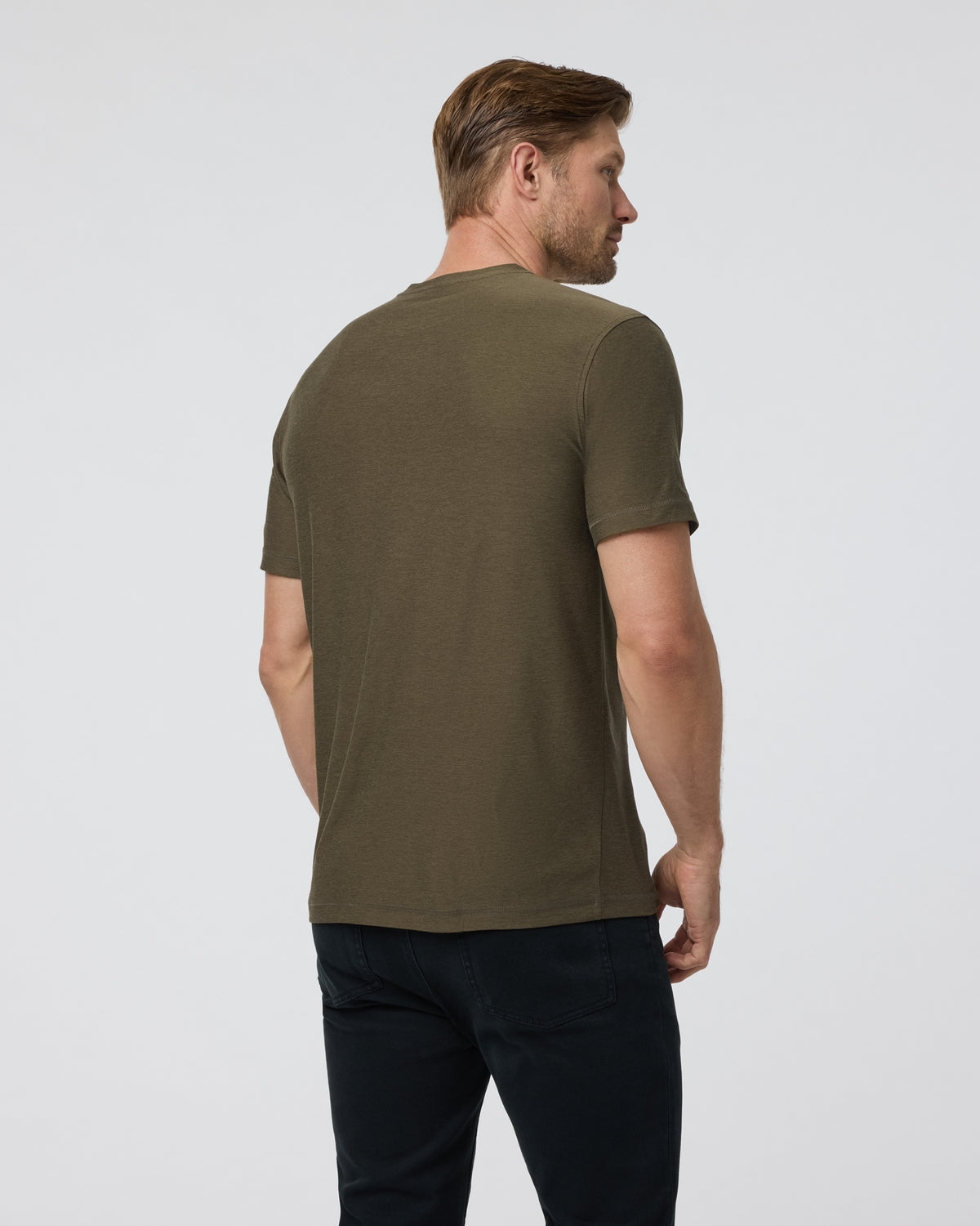 Strato Tech Tee Men's Moss Green Workout Shirt - Vuori
