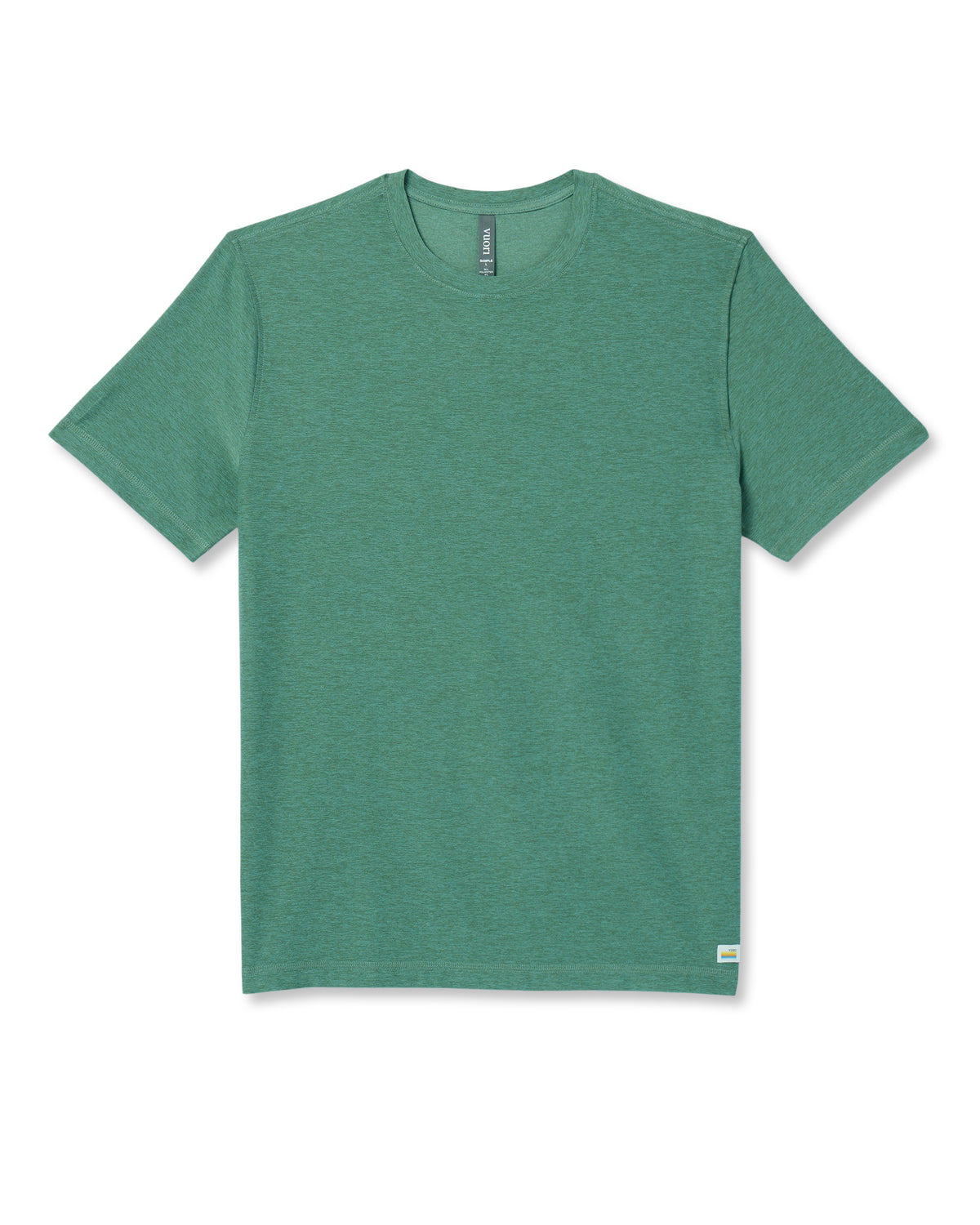 Strato Tech Tee Men's Hedge Green Workout Shirt - Vuori
