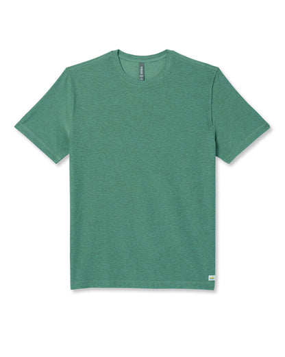 Strato Tech Tee Men's Hedge Green Workout Shirt - Vuori