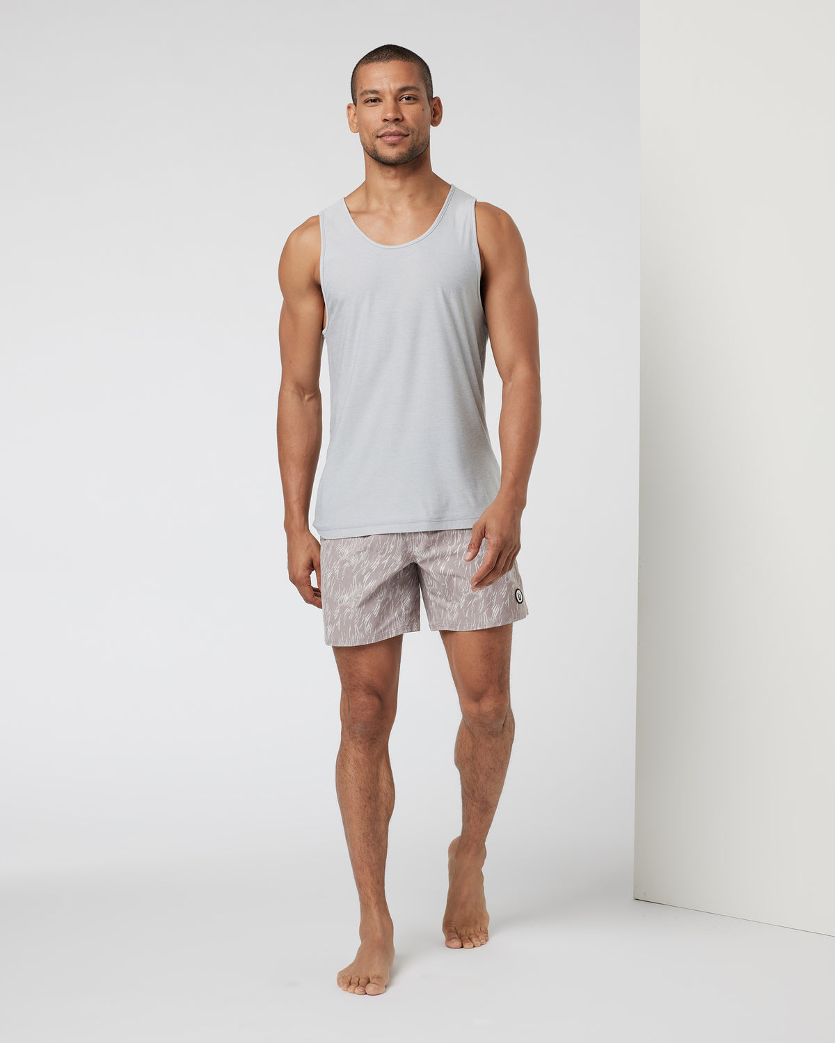 Strato Tech Tank Men's Platinum Heather Tank - Vuori
