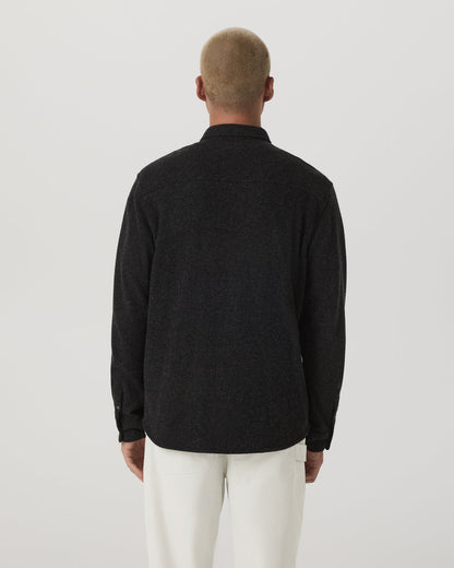 Long Sleeve Altitude Wool Shirt - Relaxed Volcanic Ash - Vuori