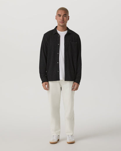 Long Sleeve Altitude Wool Shirt - Relaxed Volcanic Ash - Vuori
