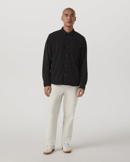 Long Sleeve Altitude Wool Shirt - Relaxed Volcanic Ash - Vuori
