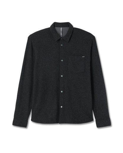 Long Sleeve Altitude Wool Shirt - Relaxed Volcanic Ash - Vuori
