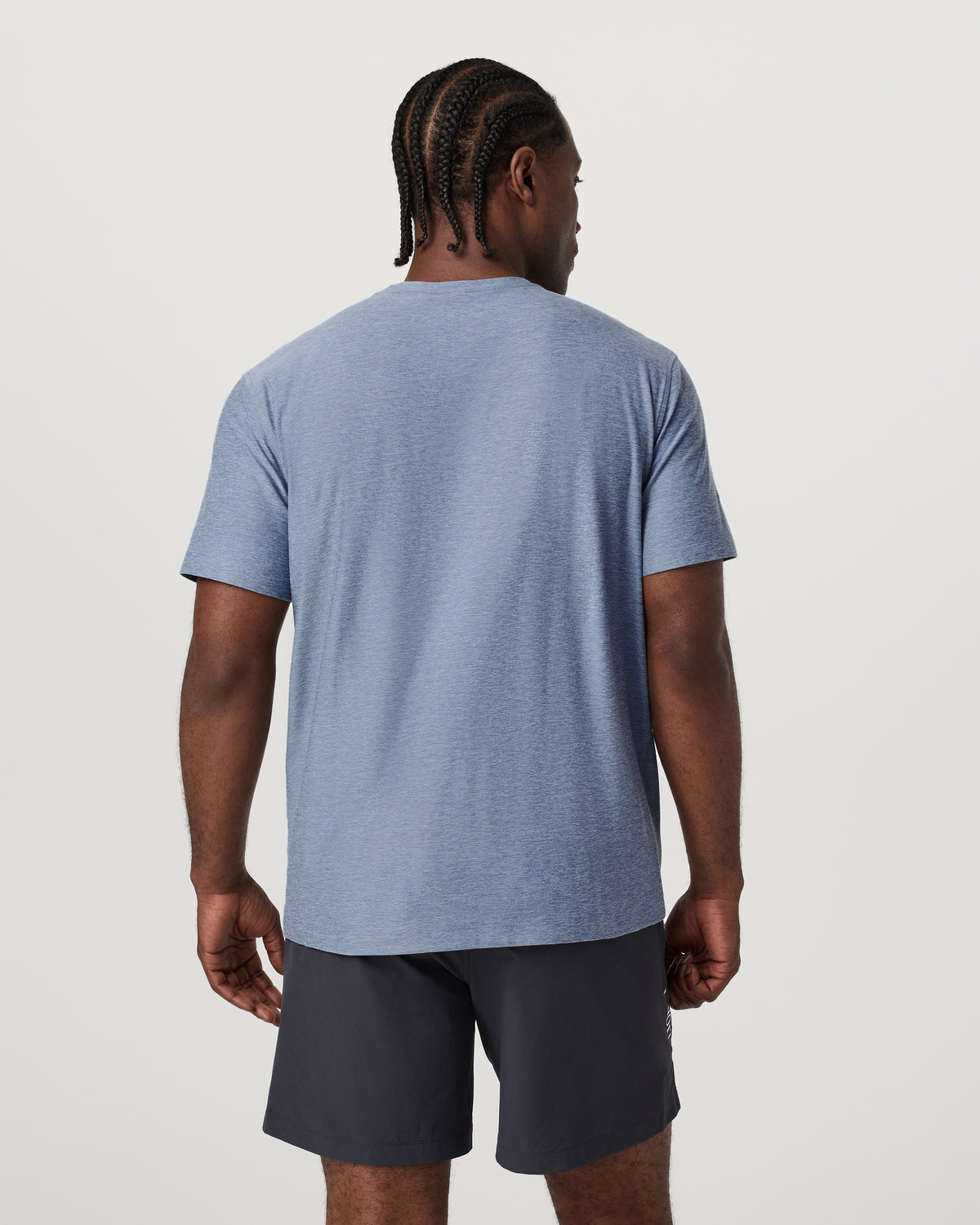 Men's Short Sleeve Strato Pocket Tee - Relaxed Chambray - Vuori