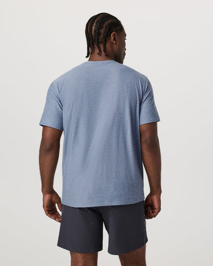 Men's Short Sleeve Strato Pocket Tee - Relaxed Chambray - Vuori