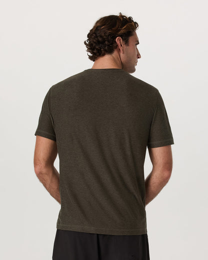 Strato Tech Tee Men's Dark Oregano Heather T-Shirt - Vuori