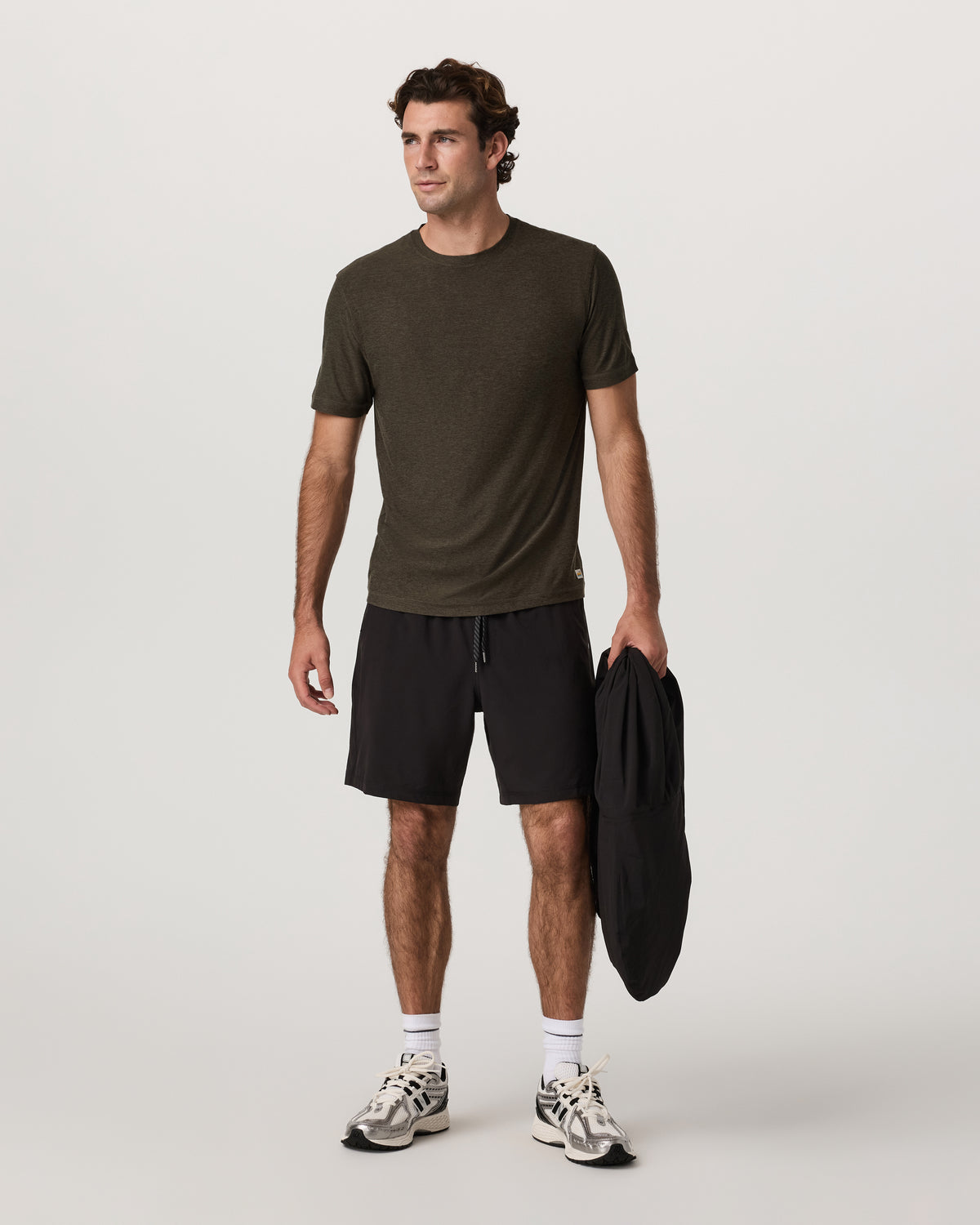 Strato Tech Tee Men's Dark Oregano Heather T-Shirt - Vuori