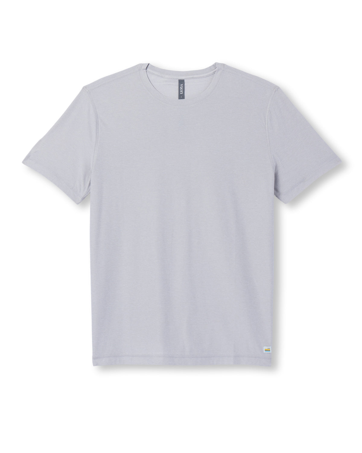 Strato Tech Tee Men's Frost Grey Workout Shirt - Vuori