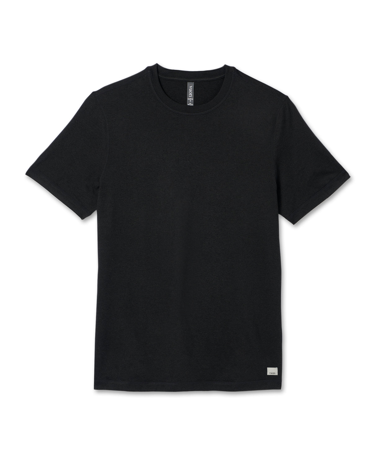 Short Sleeve Ponto Performance Tee Black Heather - Vuori