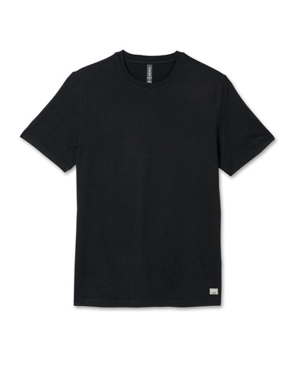 Short Sleeve Ponto Performance Tee Black Heather - Vuori