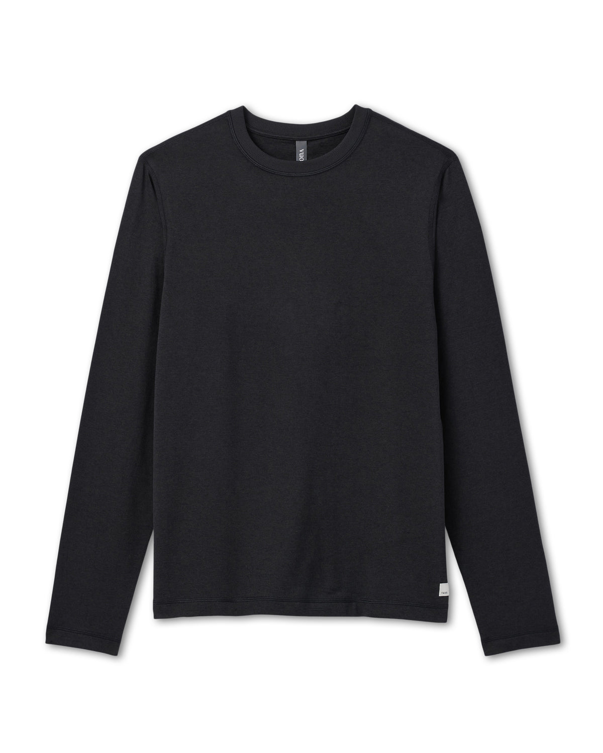 Long Sleeve Ponto Performance Tee Black Heather - Vuori