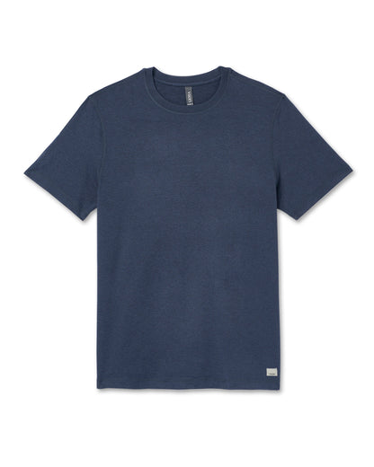 Short Sleeve Ponto Performance Tee Azure Heather - Vuori