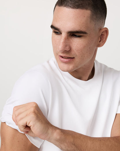 Men's Short Sleeve Ponto Performance Tee White - Vuori