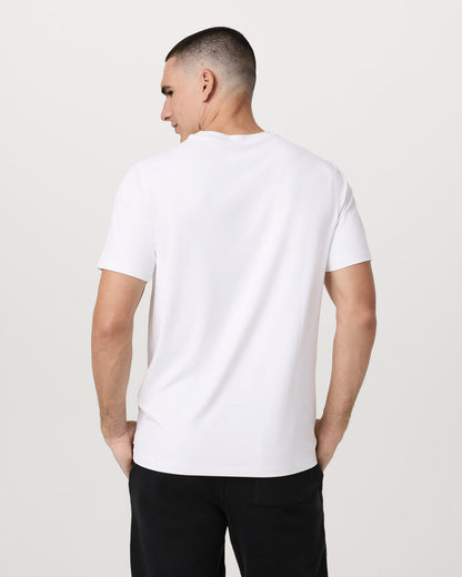 Men's Short Sleeve Ponto Performance Tee White - Vuori