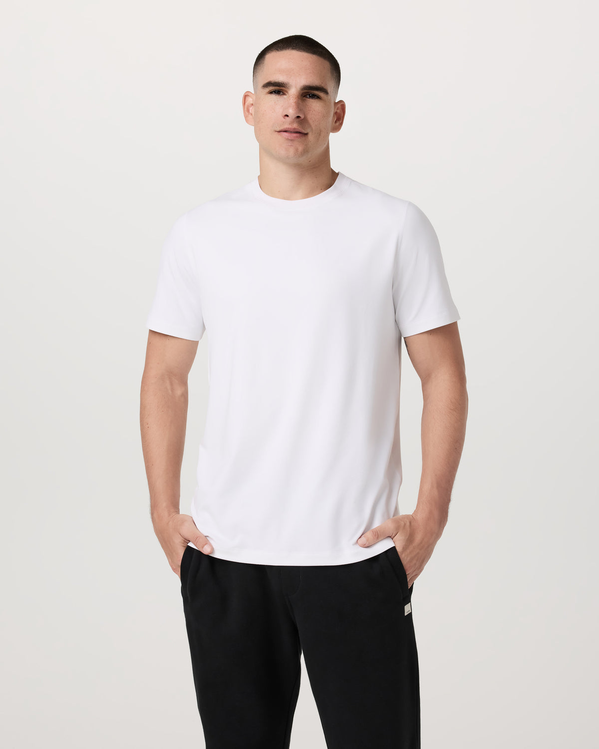 Men's Short Sleeve Ponto Performance Tee White - Vuori