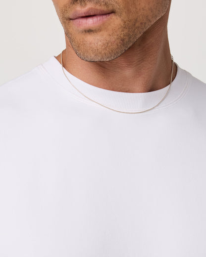 Men's Short Sleeve Ponto Tee - Relaxed White - Vuori