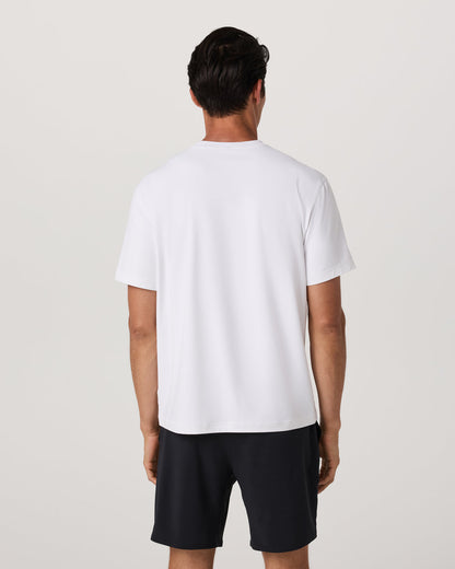 Men's Short Sleeve Ponto Tee - Relaxed White - Vuori