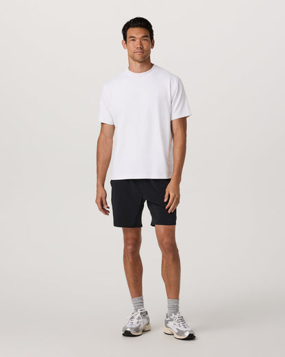 Men's Short Sleeve Ponto Tee - Relaxed White - Vuori