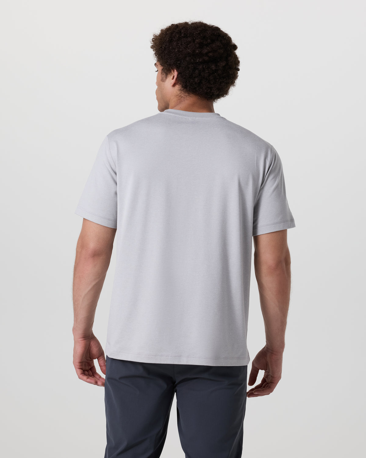 Short Sleeve Ponto Tee - Relaxed Fit Frost Grey Heather - Vuori